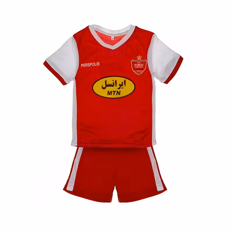 ست پیراهن شورت فوتبال بچه گانه پرسپولیس PE01 هواداری | قرم