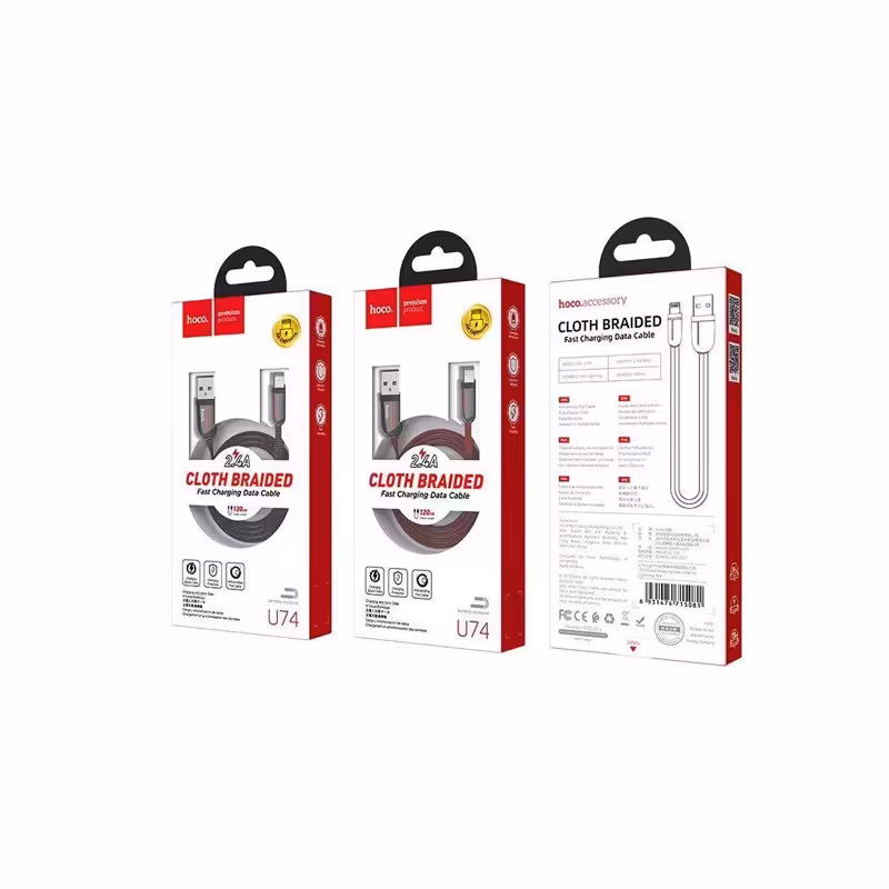 کابل تبدیل USB به لایتنینگ هوکو مدل U74