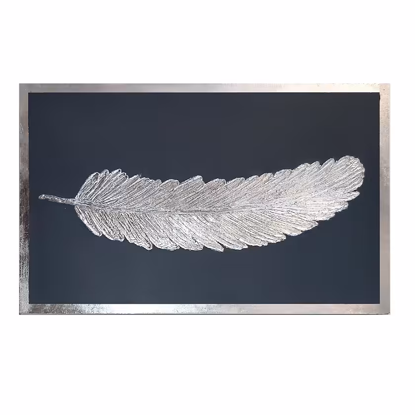 تابلو پر ورق نقره ابعاد 50 در 80 طرح قاب بسیار شیک 