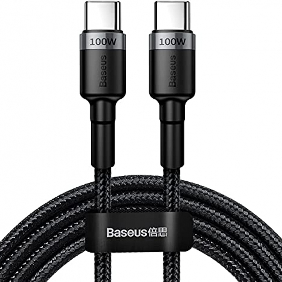 کابل شارژ سریع و انتقال داده باسئوس Baseus Cafule PD2.0 100W flash charging C-C cable 2m  20w5a