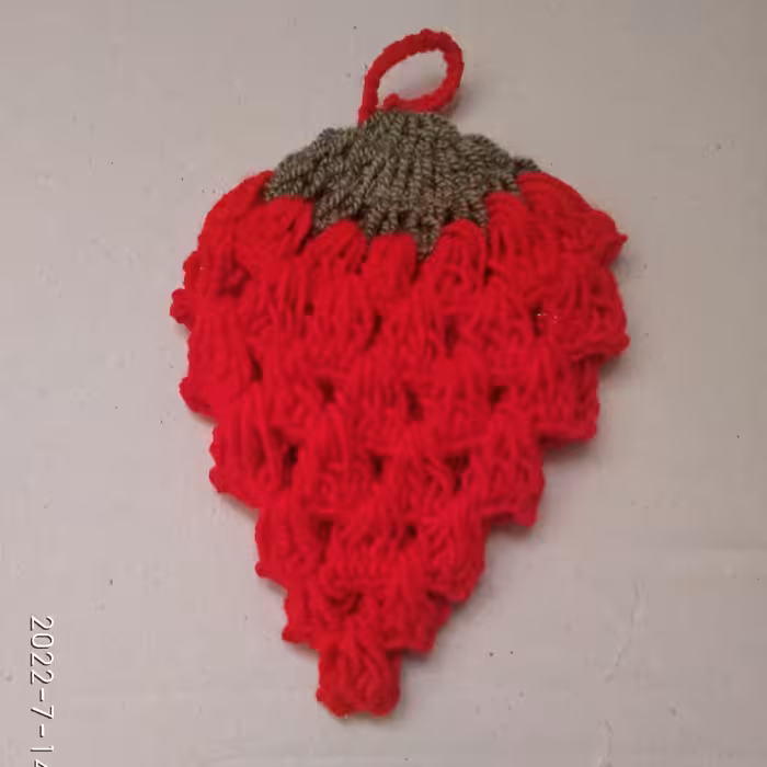 اسکاج بافتنی ، دست بافت، مدل توت فرنگی ، زیبا و خاص