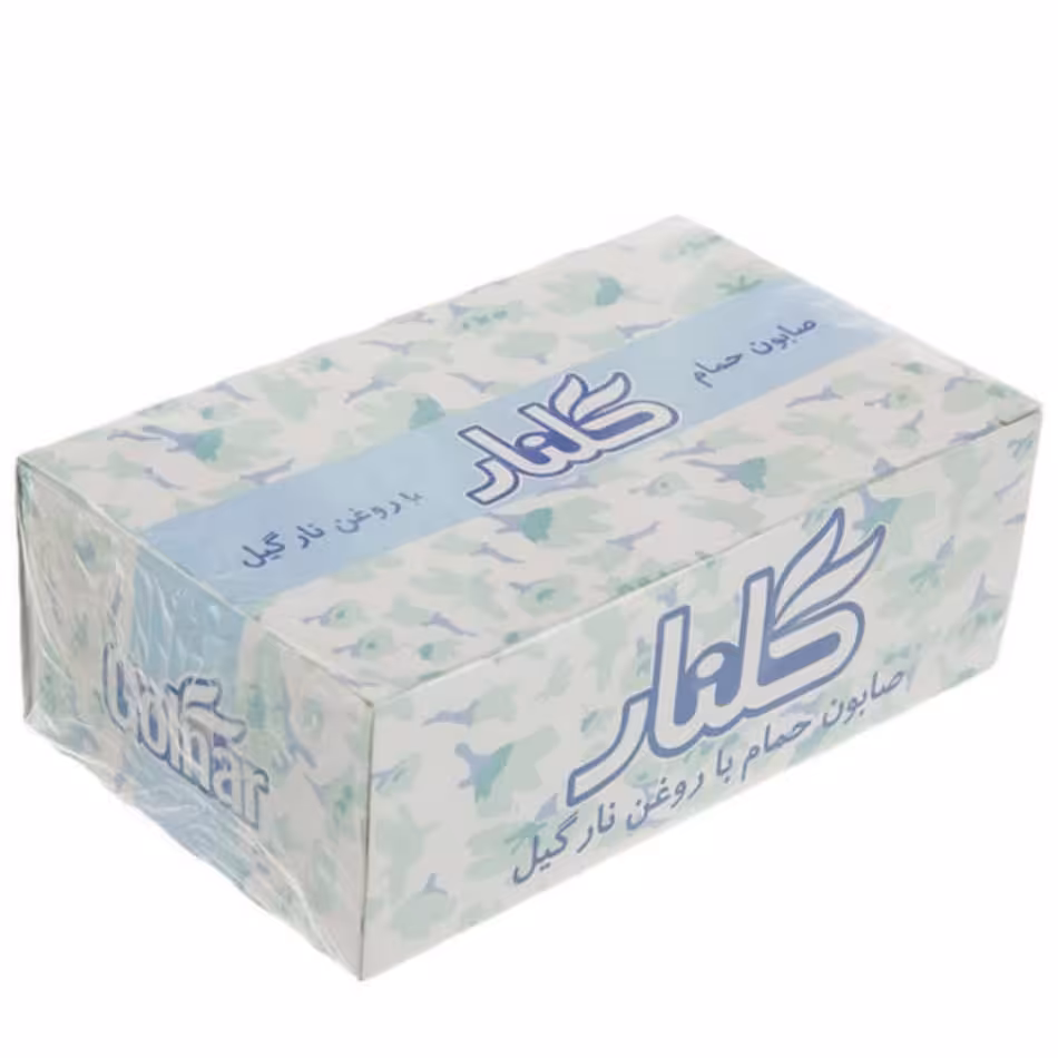 صابون گلنار بسته 6عددی سبز رنگ با روغن نارگیل