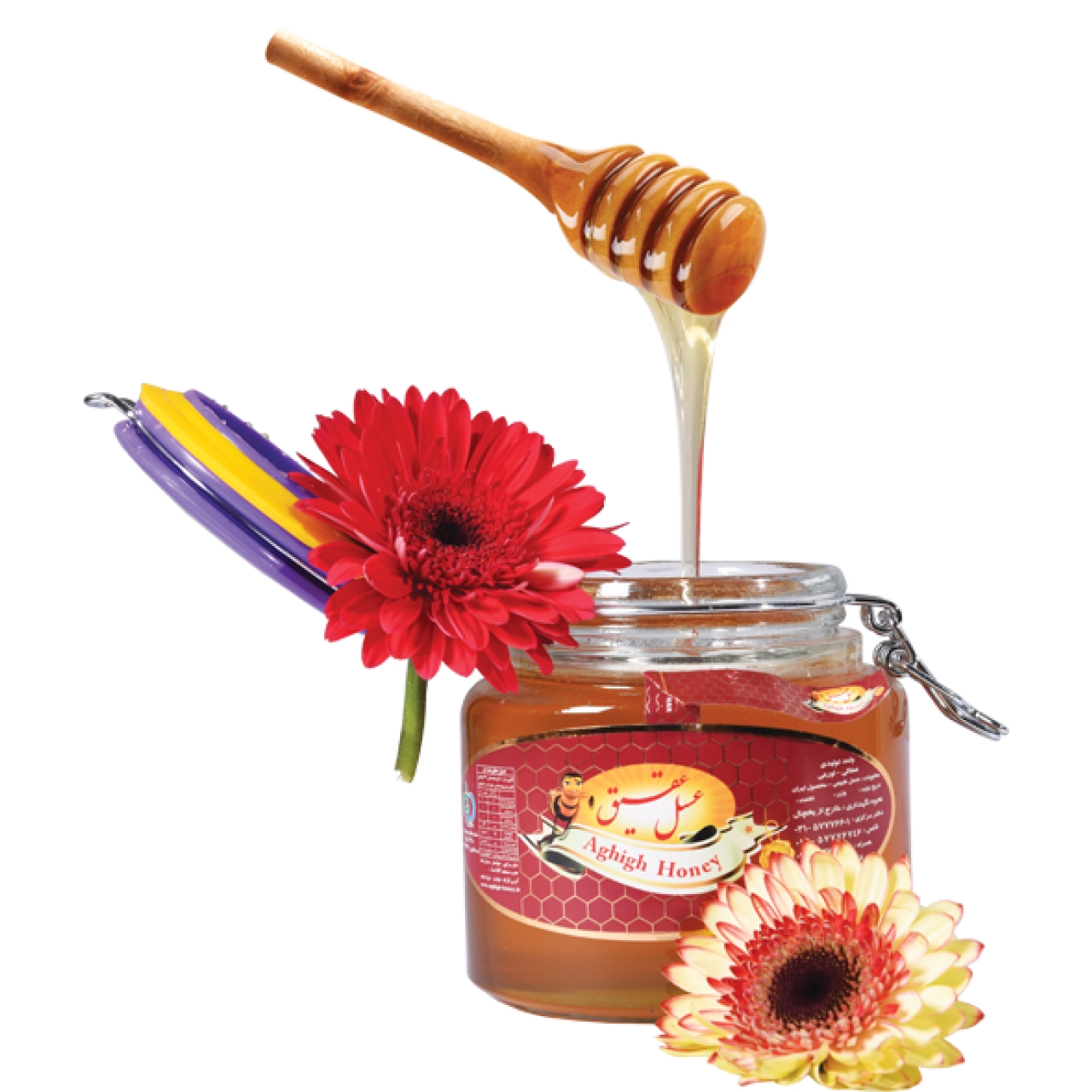 عسل 5 گل عقیق خوانسار 950 گرم