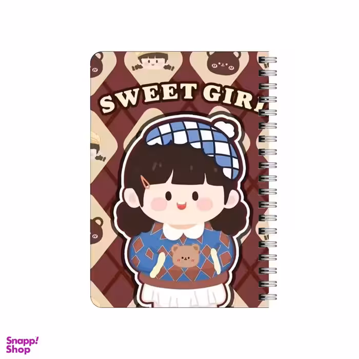 دفترچه یادداشت بامبیلیپ مدل چوبی طرح دختر بانمک کد 4016561