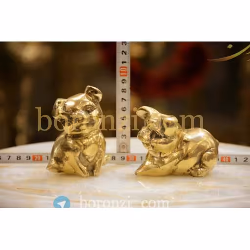 سگ برنزی سایز کوچک جفتی