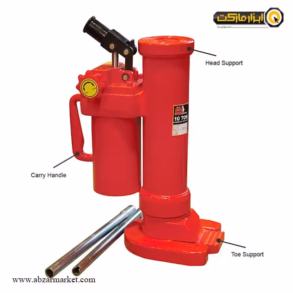 جک پنجه ای (انگشتی) بیگ رد 10 تن مدل TRJ7210