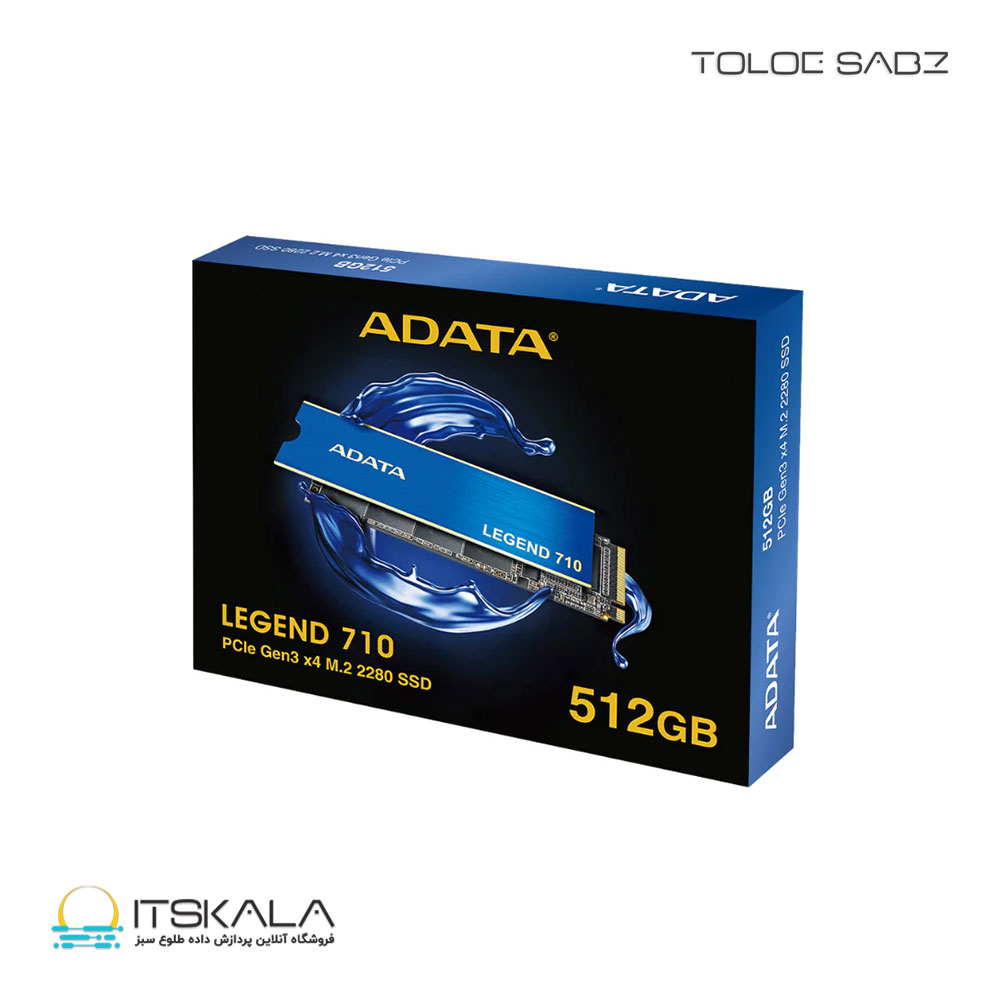 قیمت و خرید حافظه SSD ای دیتا مدل LEGEND 710 PCIe Gen3 M.2 2280 Solid State 512GB | ITSKALA