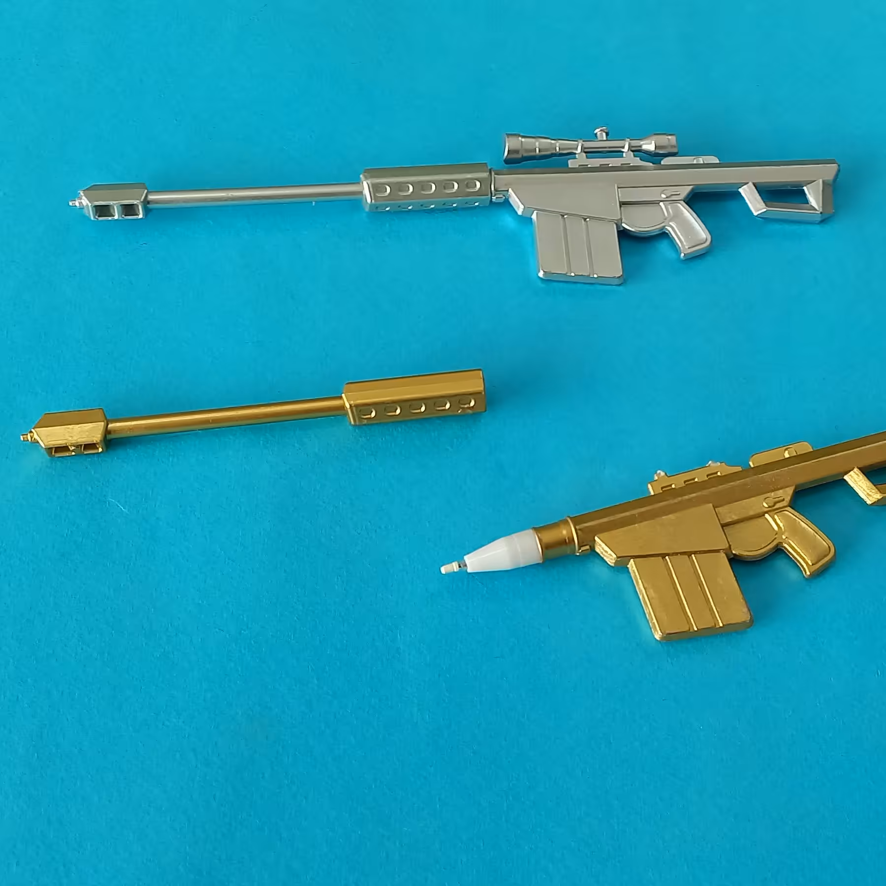 خودکار مشکی طرح تفنگ فقط نقره ای موجود