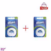 نخ دندان مینا (Mina) مدل Ultra thin با اسانس نعناع طول 50 متر مجموعه 2 عددی