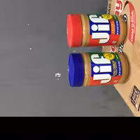 کره بادام زمینی جیف مغز دار و بدون مغز