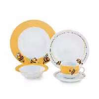 سرویس چینی زرین 5 پارچه کودک مدل بامبل بی