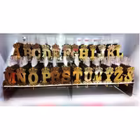 شمع حروف روی کیک مولتی استایل طلایی