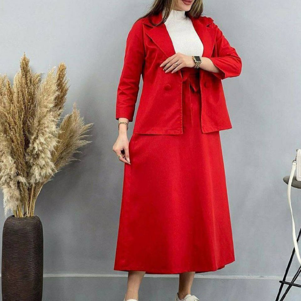 کت دامن یقه انگلیسی