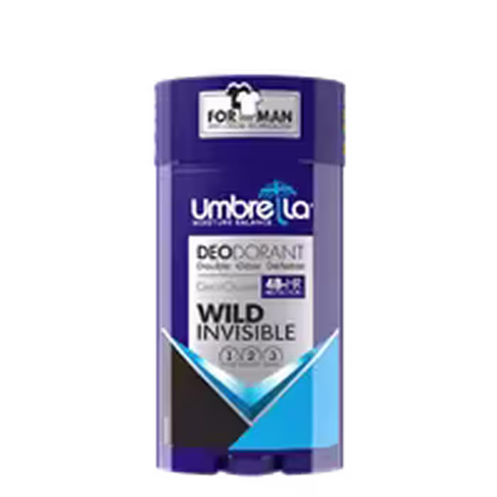 استیک دئودورانت‌ مردانه آمبرلا مدل WILD واید سورمه ای 90 میل