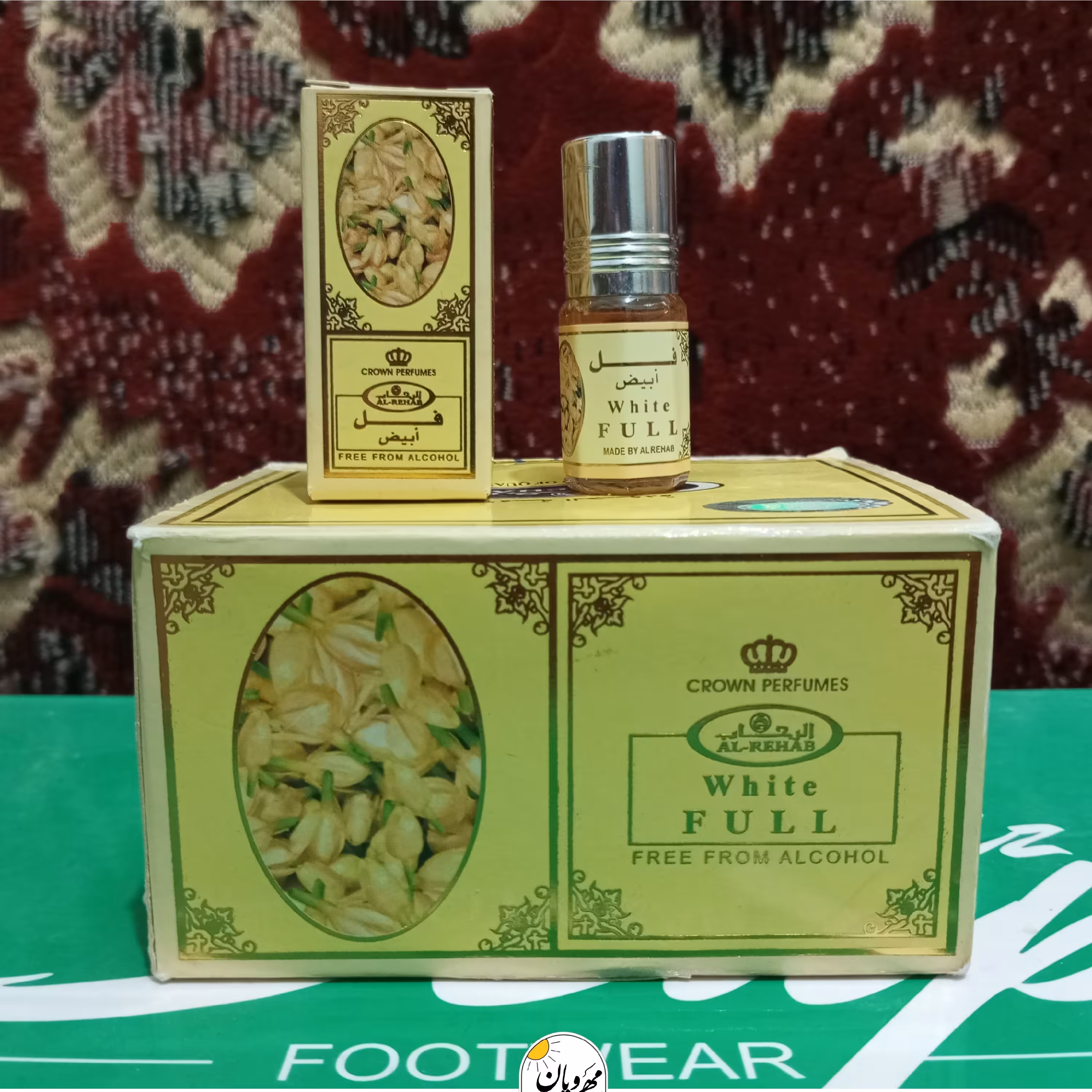 عطر فل ابیض برند الرحاب ساخت کشور عربستان سعودی 3ml