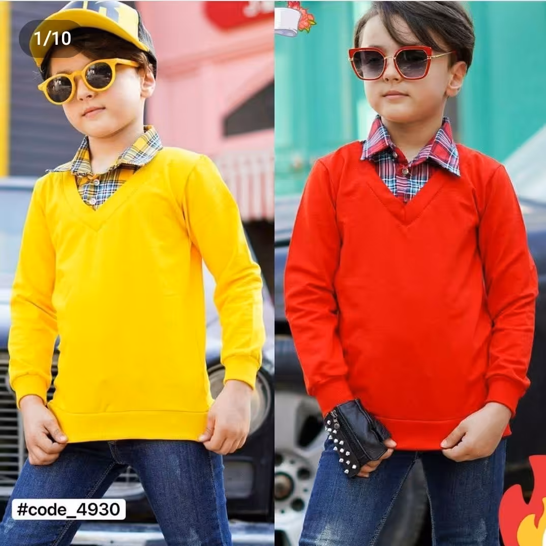 بلوز یقه پیراهنی