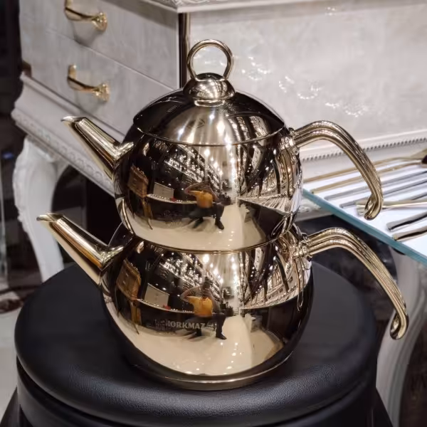 کتری قوری کرکماز طلایی