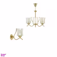 لوستر و چراغ دیواری چشمه نور کد A823/3-1-Pro بسته 2 عددی