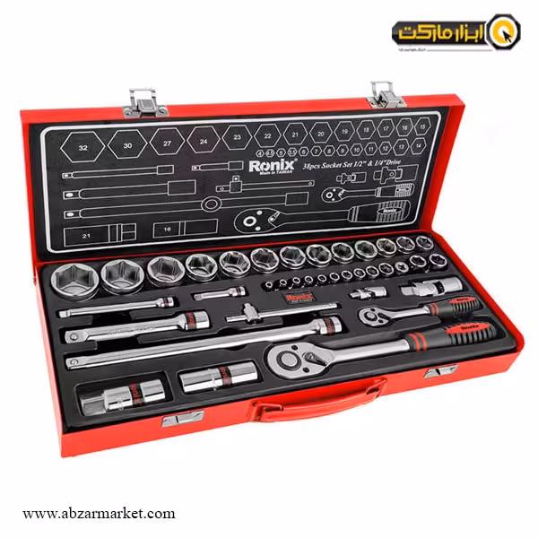 جعبه بکس رونیکس 38 پارچه ترکیبی مدل RH-2638