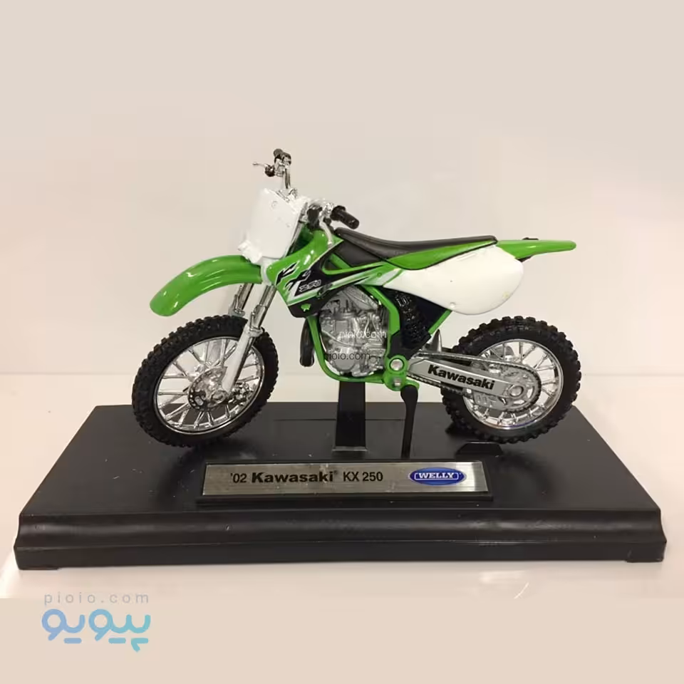 ماکت موتورسیکلت ویلی مدل Kawasaki KX250F