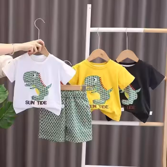 لباس بچه گانه ست تیشرت شلوارک اسپرت