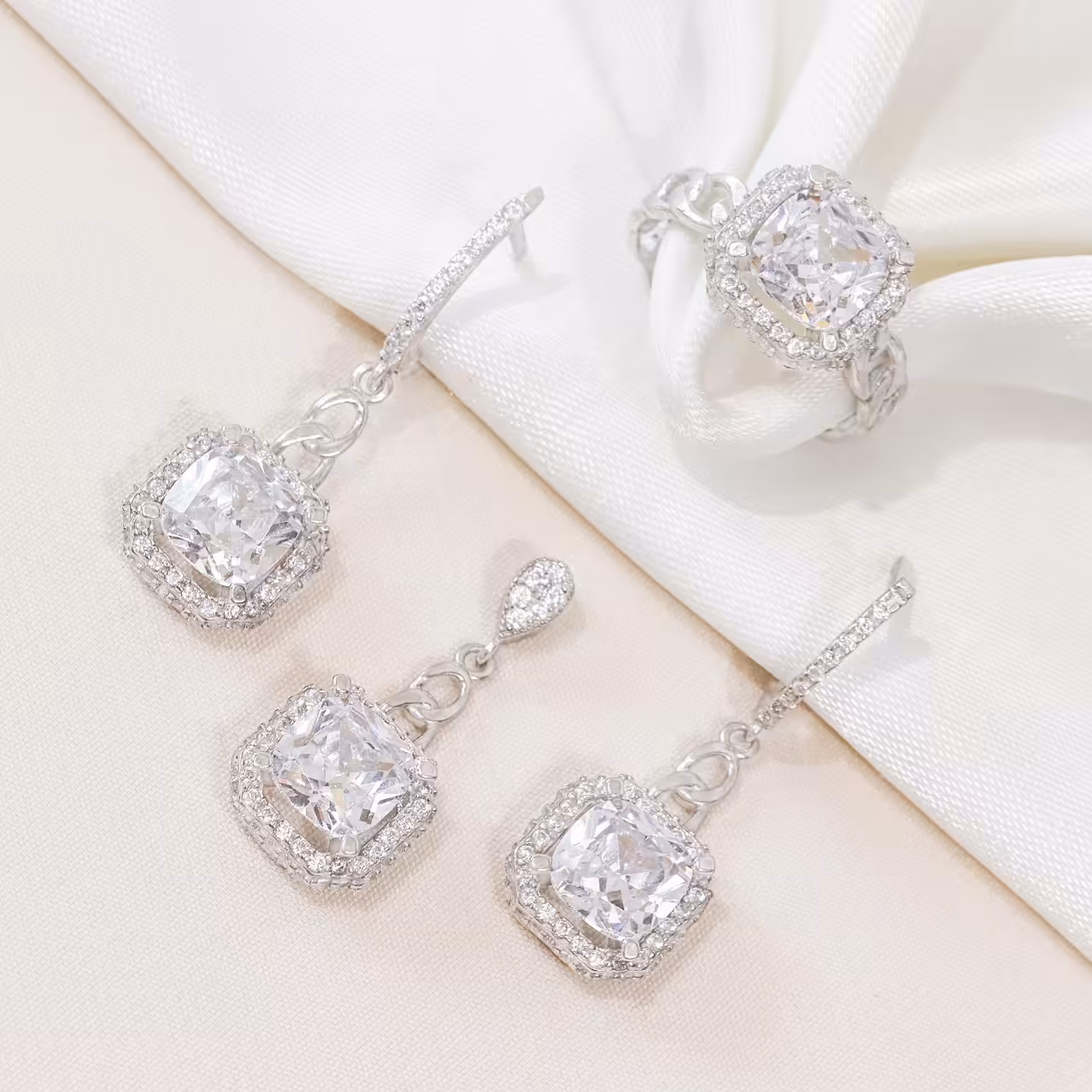 نیم ست نقره میکرو کد S-10233-11.5