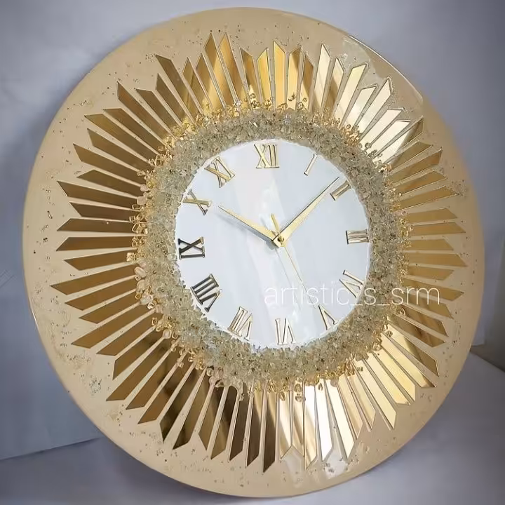 ساعت دیواری شفاف رزینی