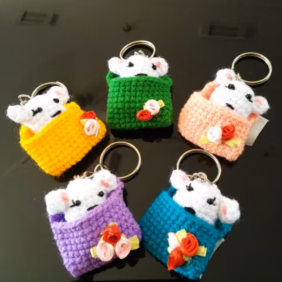 سرکلیدی و اویز موش کوچولو.قیمت تک داده شده.