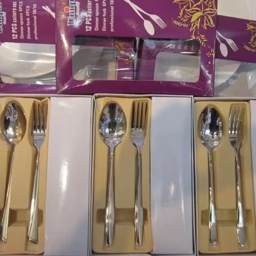 قاشق چنگال یونیک 12 پارچه در 4 مدل استیل نگیر