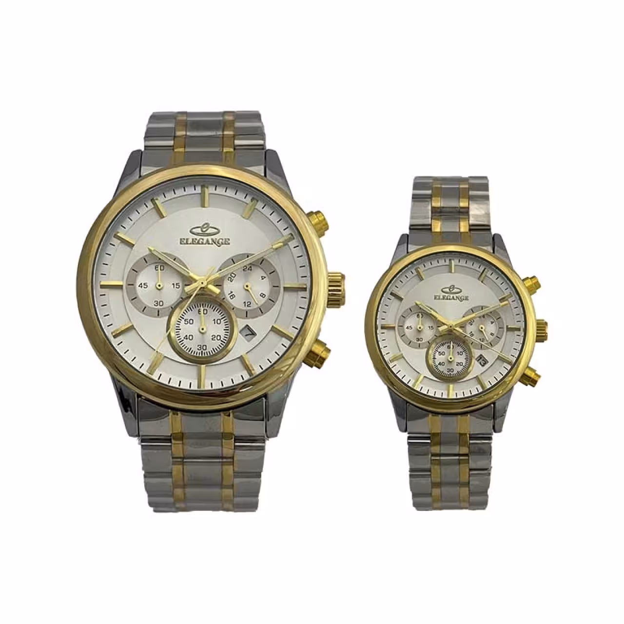 ست ساعت مچی زنانه و مردانه الگانس مدل WS-EDP636901 سه موتوره