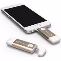 آدام المنتس فلش مموری لایتنینگ مدل iKlips با ظرفیت 64 گیگابایت طلایی - Hiapple.ir