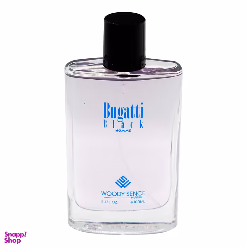 ادو پرفیوم مردانه وودی سنس مدل Bugatti Black  حجم 100 میلی‌لیتر