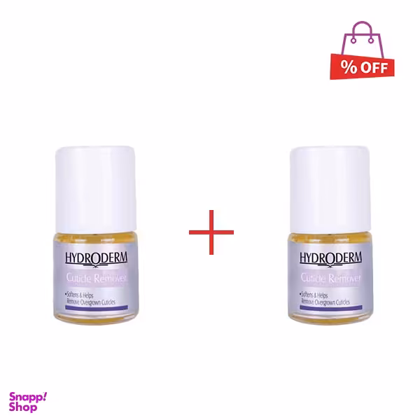 محلول از بین برنده پوست اطراف ناخن هیدرودرم (Hydroderm) حجم 8 میلی‌لیتر مجموعه 2 عددی