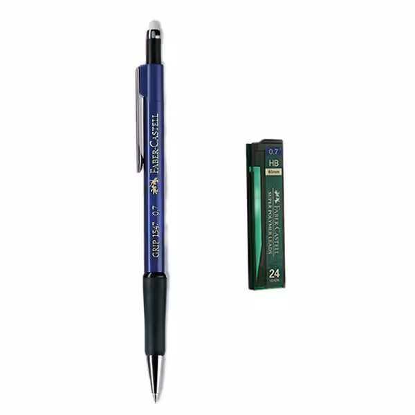  مداد نوکی 0.7 میلی متری فابر کاستل مدل Grip 1347 به همراه نوک 