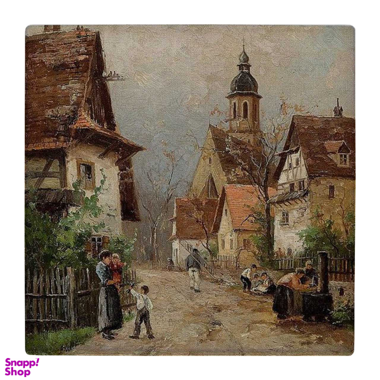 زیر لیوانی طرح منظره روستایی اروپایی کد 4824275_3725