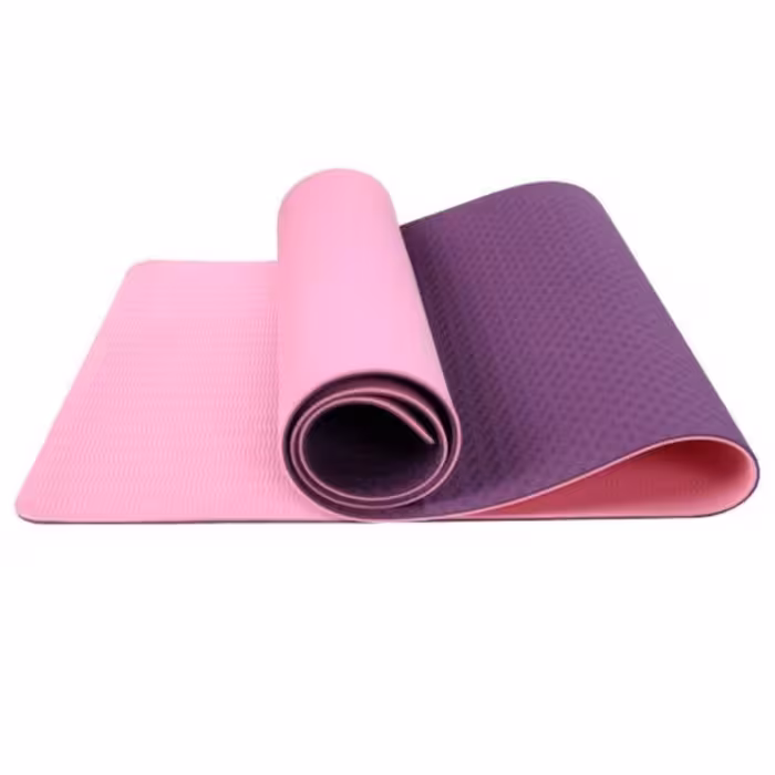 مت یوگا و پیلاتس TPE مدل گلدن استار ضخامت 8 میلی متر رنگ صورتی