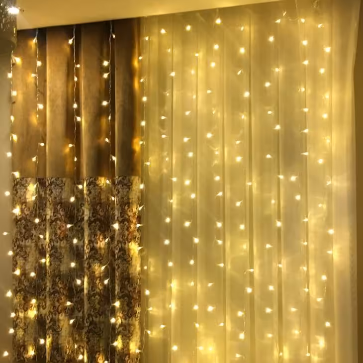 پرده نوری ال ای دی- پرده ریسه نوری