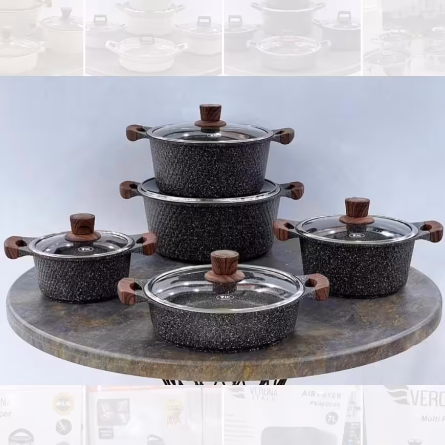 سرویس قابلمه زیو ترک 10پارچه مدل 7120