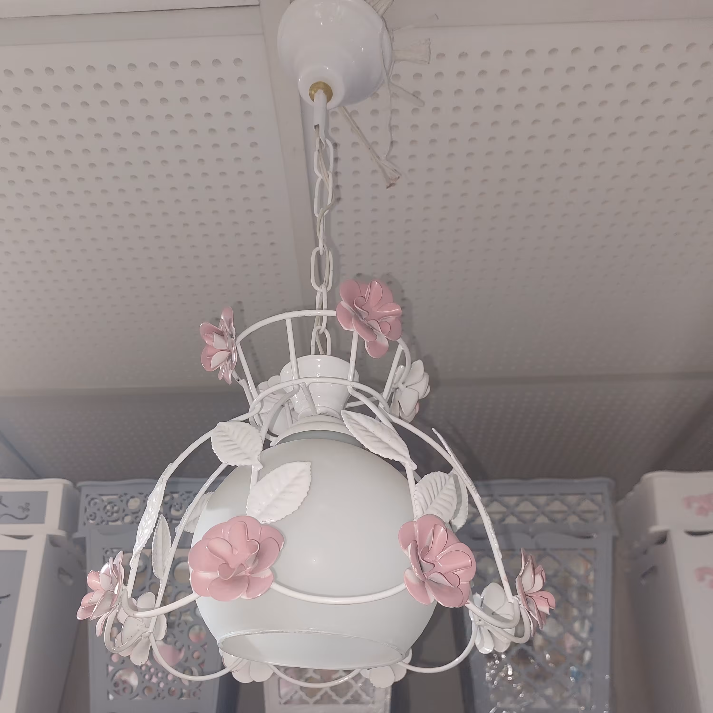 لوستر تک شعله  صورتی