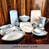 سرویس چینی پردیس طرح آهیل 105 پارچه کد 2038