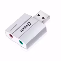 کارت صدا دیتک مدل Dtech USB Audio Sound Card Adapter DT-6006