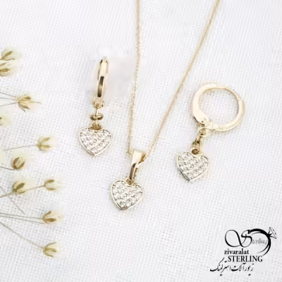 نیمست آویز قلب برند ژوپینگ کد 14010