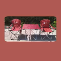 صندلی کمپینگ ست دو نفره  زرشکی 