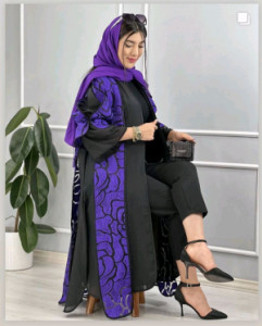 مانتو مجلسی حریر مدل شاپرک