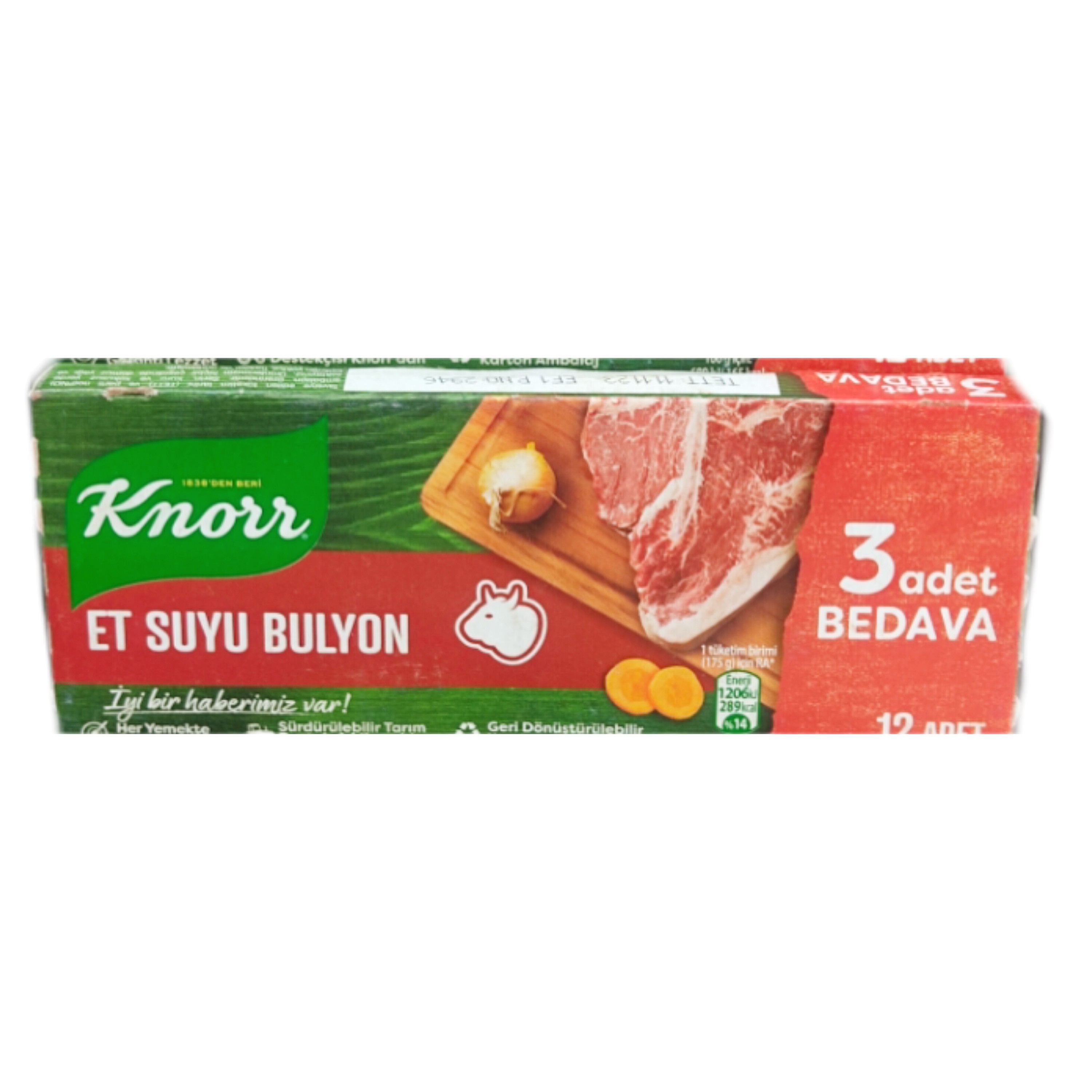 عصاره گوشت کنور knorr بسته 12عددی (120 گرم)