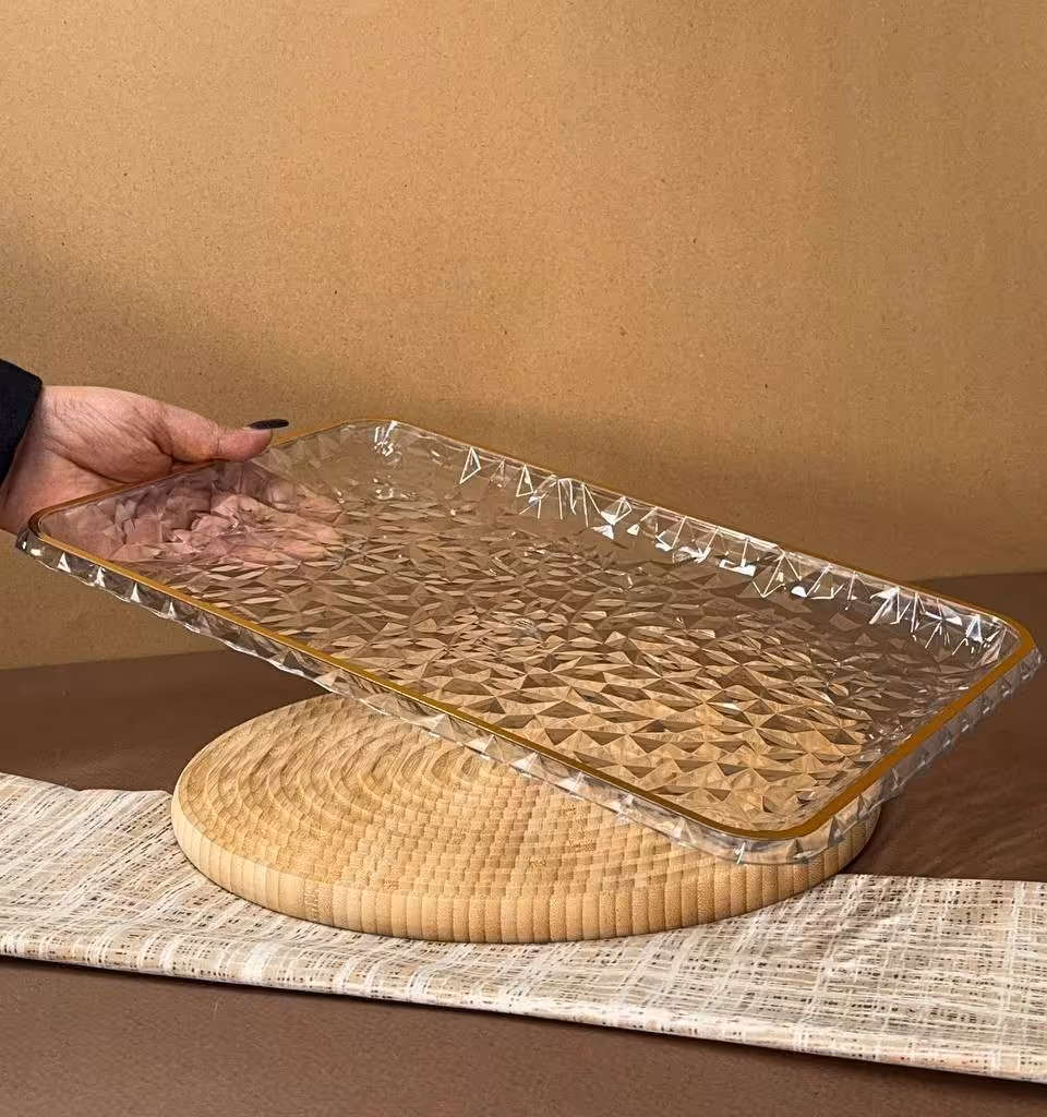 سینی سه عددی اکرولیک دور طلایی