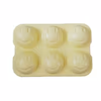 قالب یخ کروی مدل 6 تایی طرح لبخند رنگ زرد