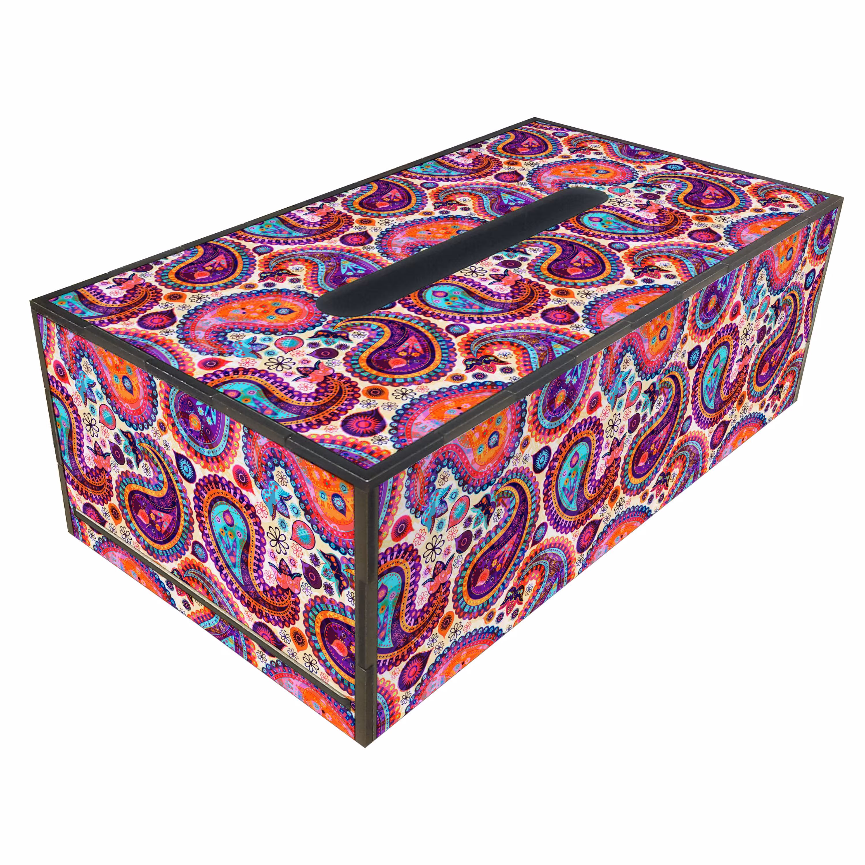 جعبه دستمال کاغذی طرح بته جقه مدل TB105