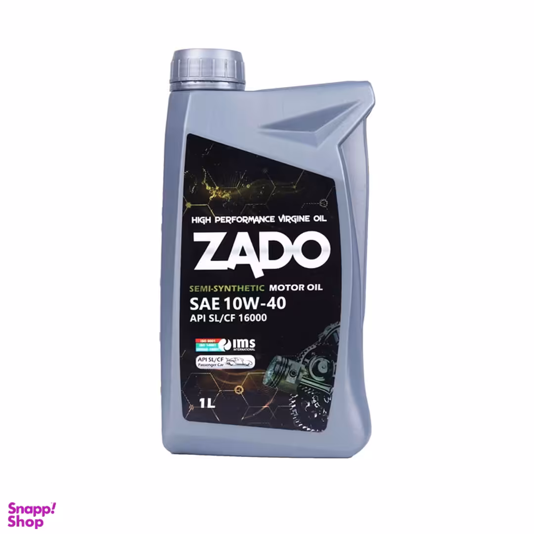 روغن موتور خودرو زادو مدل SAE 10W40-16000-SL حجم 1 لیتر