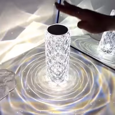 آباژور چراغ خواب الماسی لمسی بدون پایه